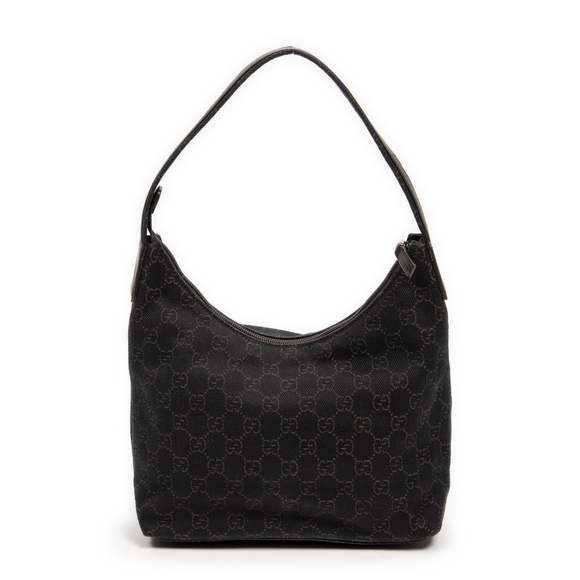 Gucci Medium Hobo   in Dark Brown Monogrammed Denim Canvas - Picture 5 of 7